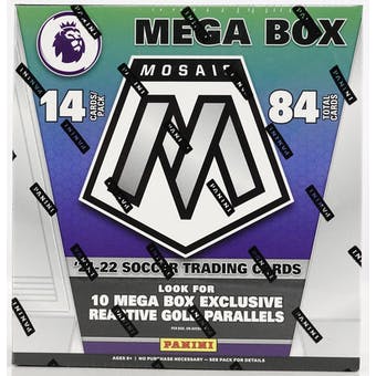 2021-22 Panini Mosaic Premier League Soccer Mega Box