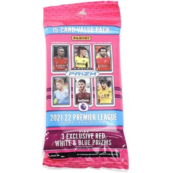 2021-22 Panini Prizm Premier League EPL Soccer Fat Pack