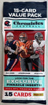 2021 Panini Chronicles Football 15-Card Jumbo Value Pack (Pinnacle Inserts)