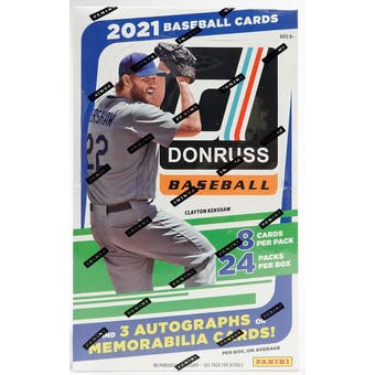 2021 Panini Donruss Baseball Hobby Box | Eastridge Sports Cards