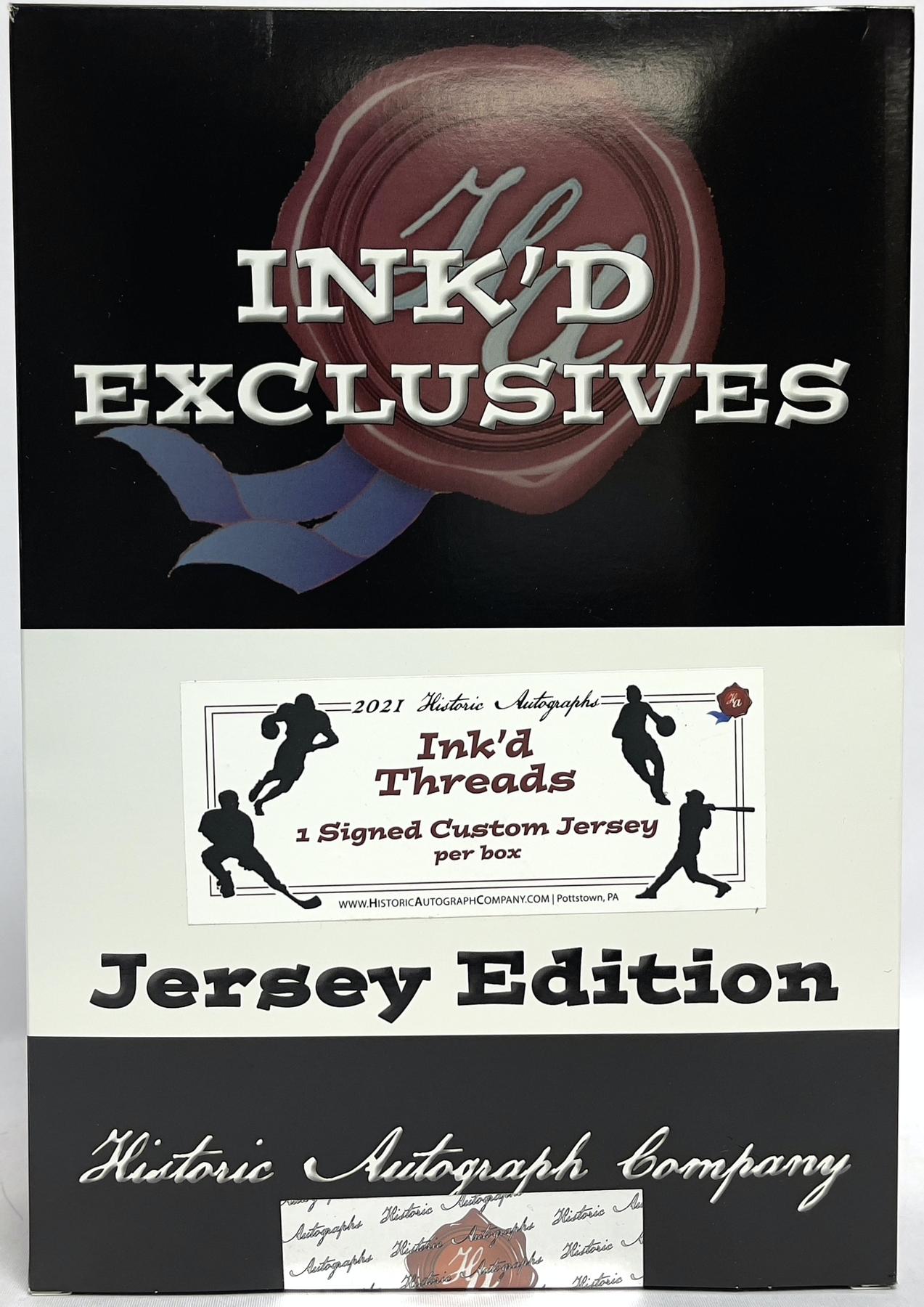 2021 Historical Autograph Ink'd Threads Jersey Edition Hobby Box