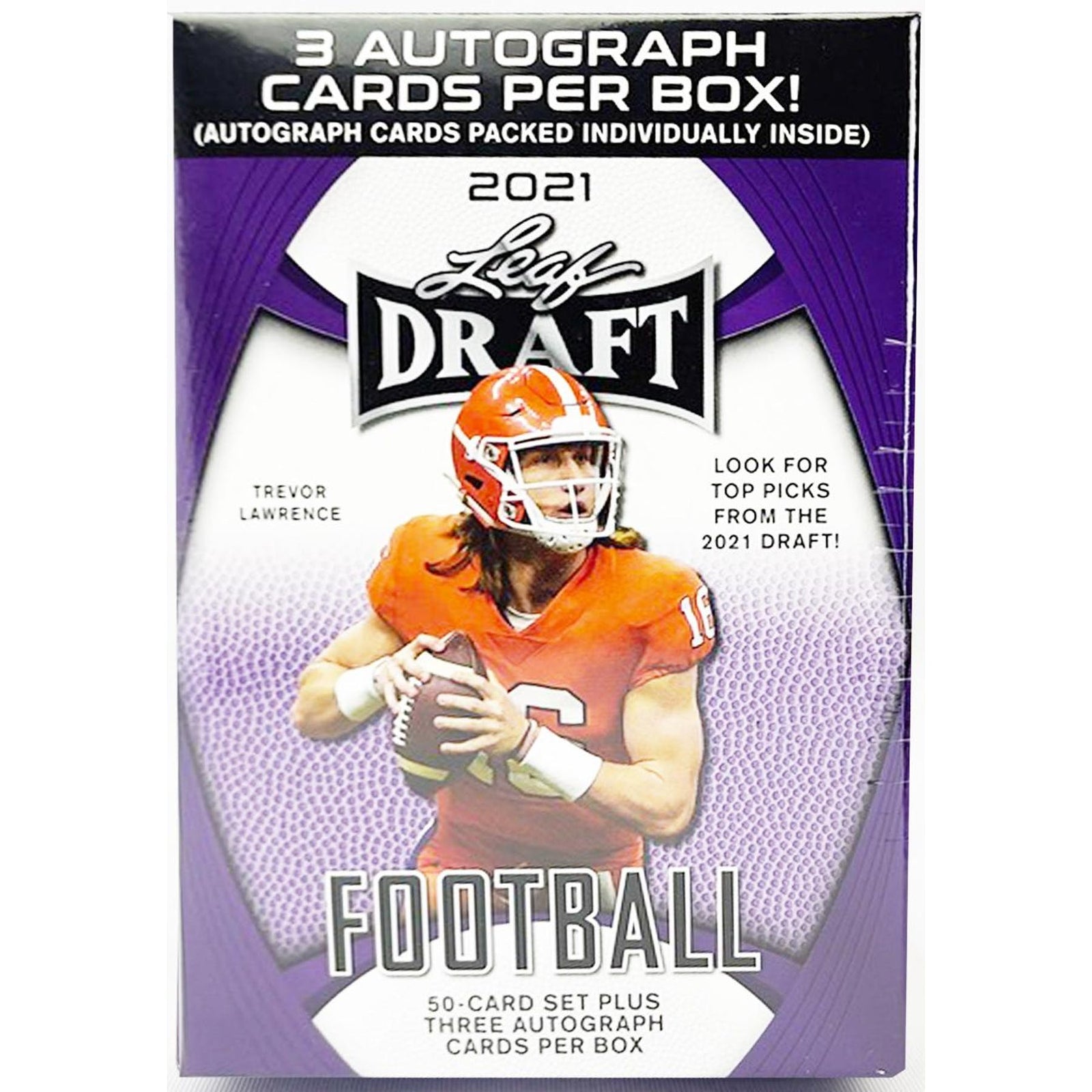 2021 Leaf Draft Football Premium Hobby Blaster Box