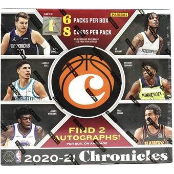 2020-21 Panini Chronicles Basketball Hobby Box | Eastridge Sports Cards