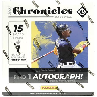 2021 Panini Chronicles Baseball Mega Box