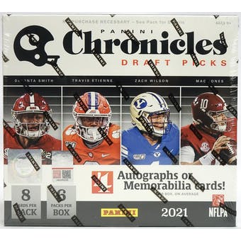 2021 Panini Chronicles Draft Picks Football Hobby Box