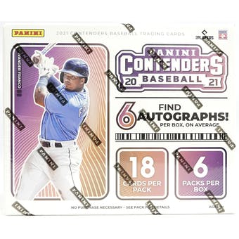 2021 Panini Contenders Baseball Hobby Box