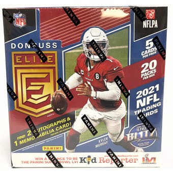 2021 Panini Donruss Elite Football Hobby Box | Eastridge Sports Cards