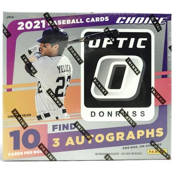 2021 Panini Donruss Optic Baseball Choice Box