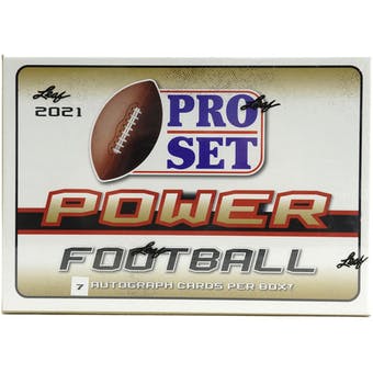 2021 Leaf Pro Set Power Football Hobby Box