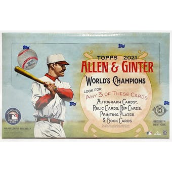 2021 Topps Allen & Ginter Baseball Hobby Box | Eastridge Sports Cards