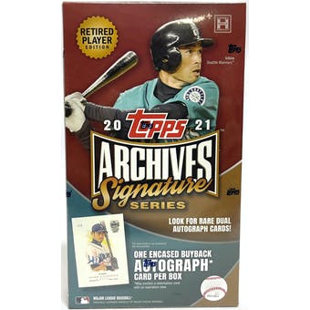 2021 Topps Archives Signature Series Hobby Box: Retired Player Edition