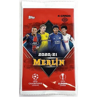 2020-21 Topps Merlin Chrome UEFA Champions League Hobby Pack