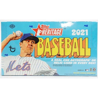 2021 Topps Heritage Baseball Hobby Box