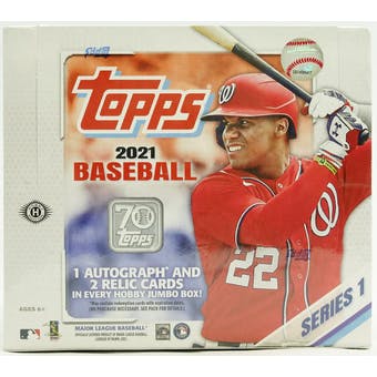 2021 Topps Baseball Series 1 Jumbo Box