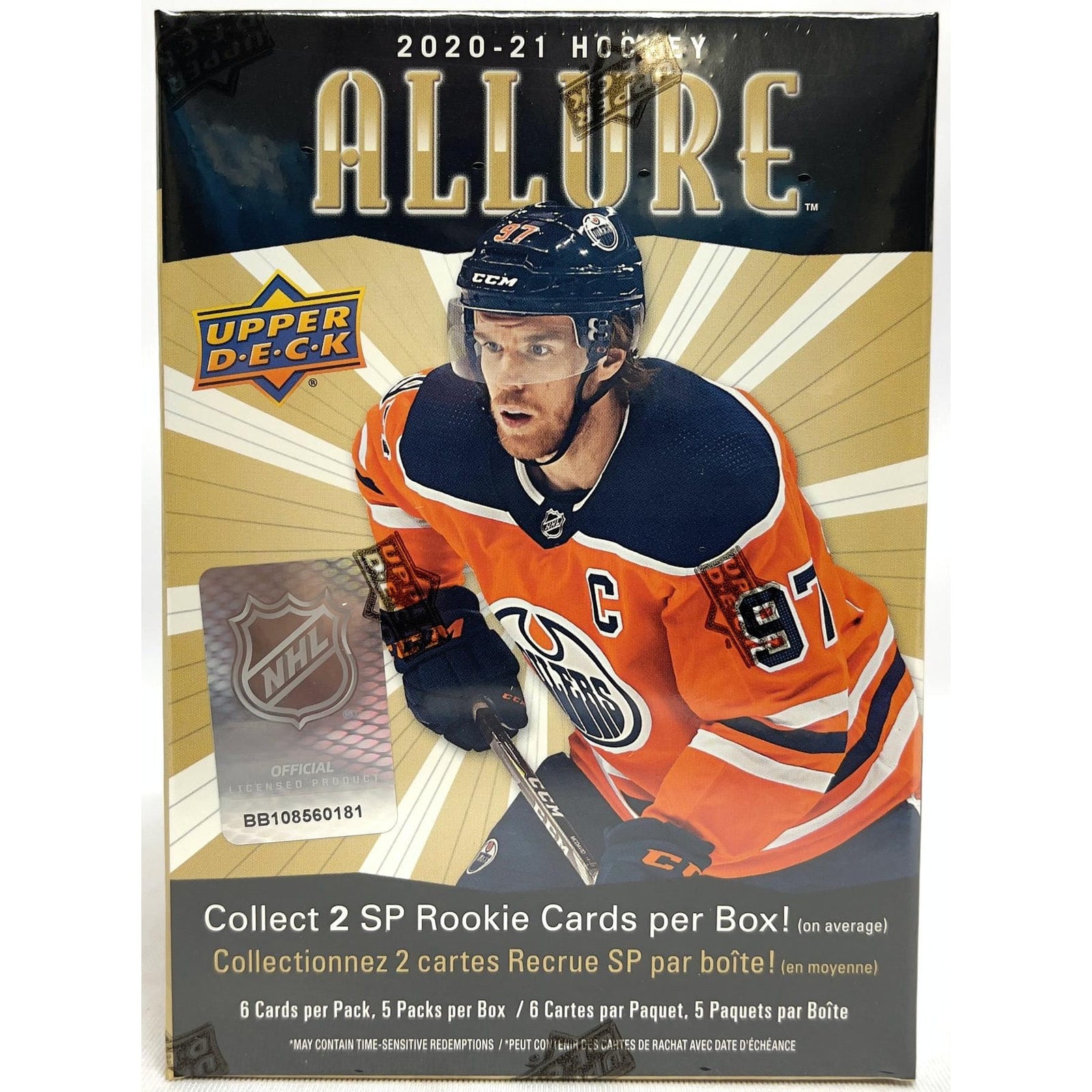 2020-21 Upper Deck Allure Hockey Blaster Box (NHL Shield Exclusives)