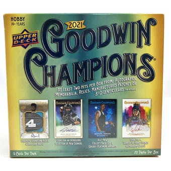 2021 Upper Deck Goodwin Champions Hobby Box