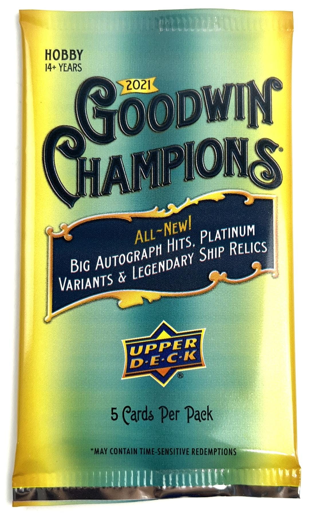 2021 Upper Deck Goodwin Champions Hobby Pack | Eastridge Sports Cards