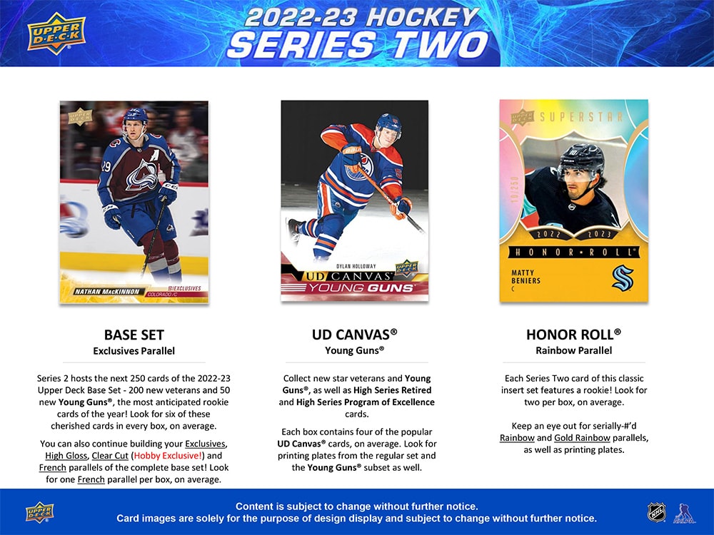 2022-23 Upper Deck Series 2 Hobby Pack