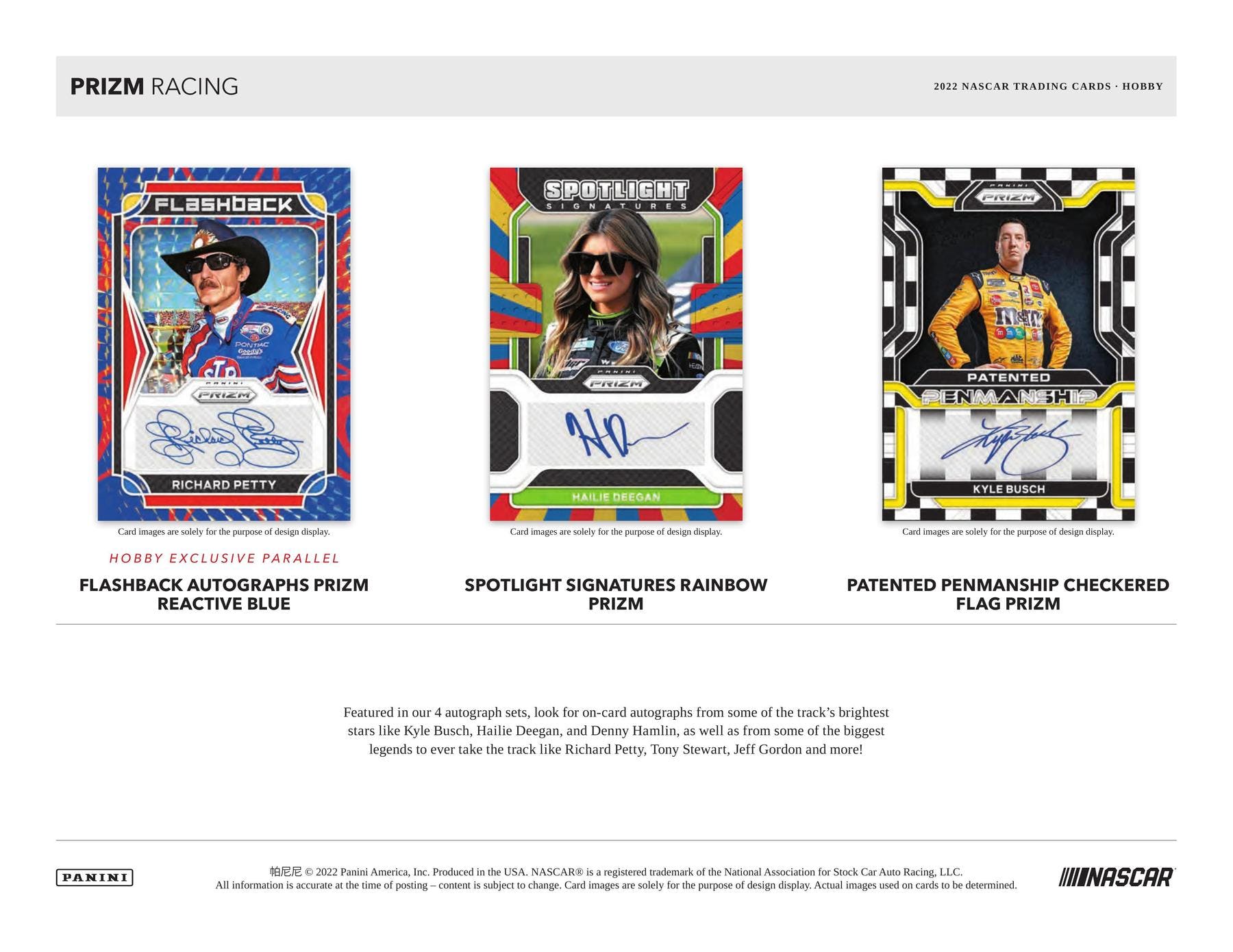 2022 Panini Prizm NASCAR Hobby Pack | Eastridge Sports Cards