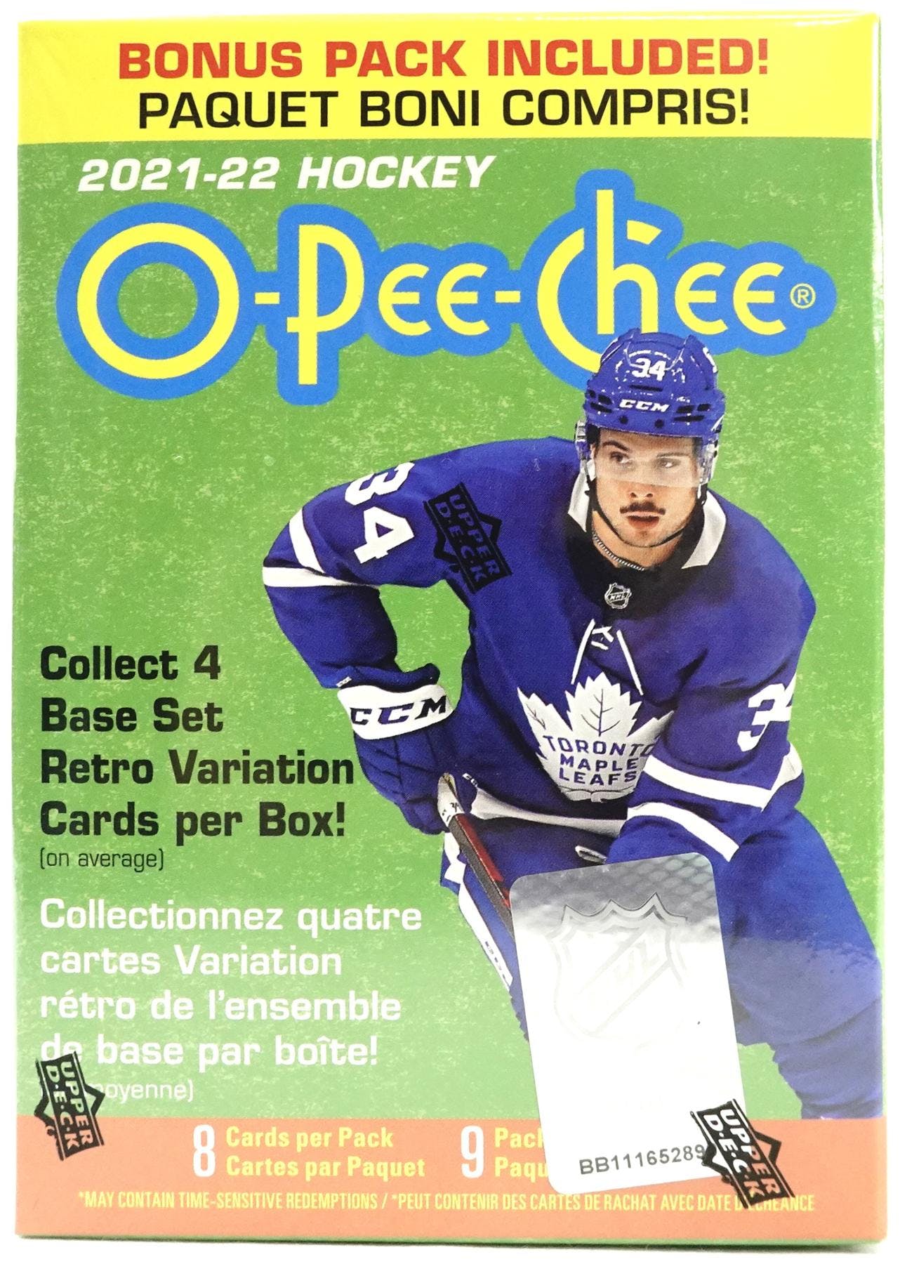2021-22 Upper Deck O-Pee-Chee Hockey 9-Pack Blaster Box | Eastridge Sports Cards