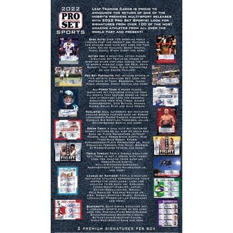 2022 Pro Set Sports Hobby Box