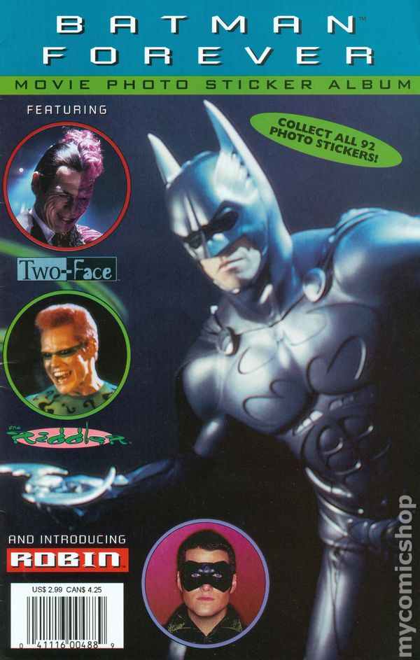 1995 Topps Batman Forever Movie Sticker Album