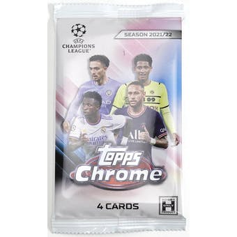 2021-22 Topps Chrome UEFA Champions League Soccer Hobby Lite Pack | Eastridge Sports Cards