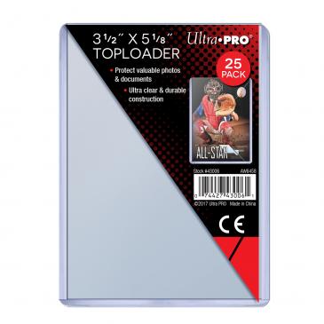 Ultra Pro 3 1/2 x 5 1/8 Toploader 25ct