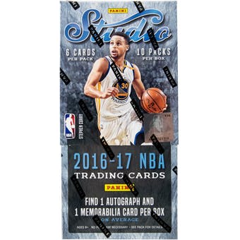 2016-17 Panini Studio Basketball Hobby Box | Eastridge Sports Cards