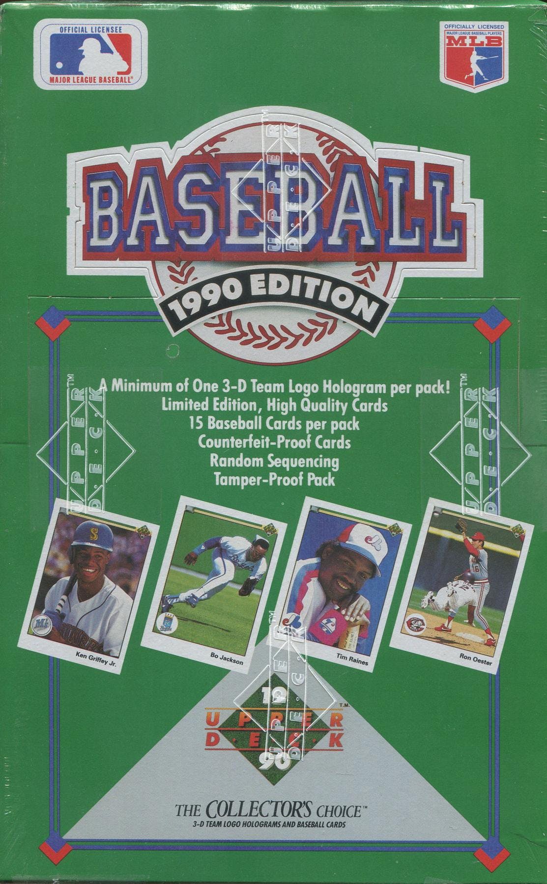 1990 Upper Deck Series 1 Baseball Wax Box (Low #)