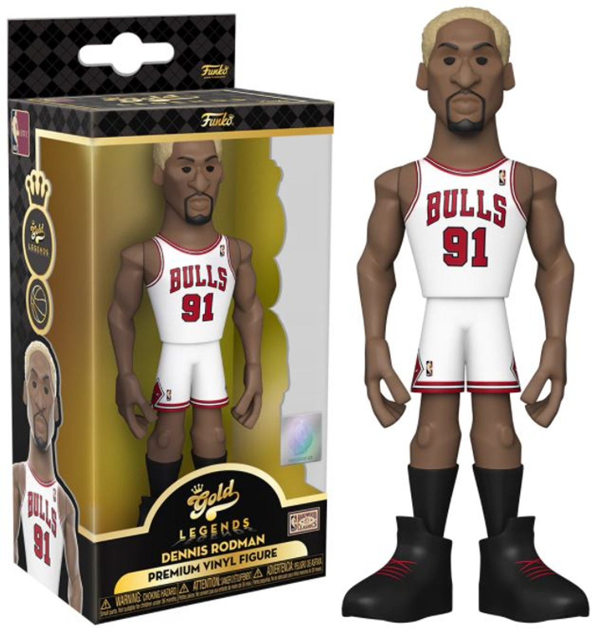 Gold 5" NBA Legends Dennis Rodman (Bulls) | Eastridge Sports Cards