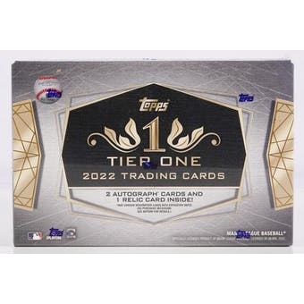 2022 Topps Tier One Baseball Hobby Box | Eastridge Sports Cards