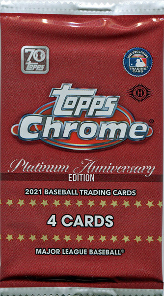2021 Topps Chrome Platinum Anniversary Baseball Hobby Pack | Eastridge Sports Cards
