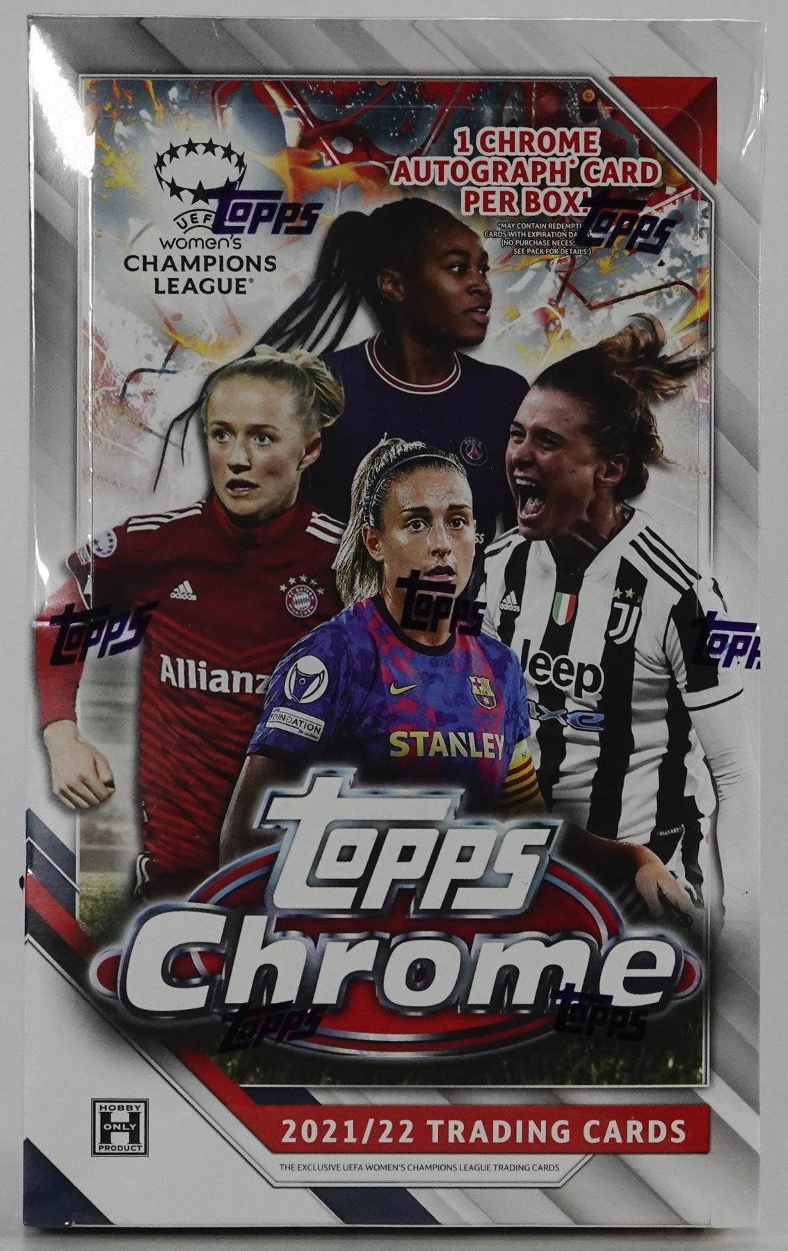 2021-22 Topps Chrome UEFA Women's Champions League Soccer Hobby Box | Eastridge Sports Cards