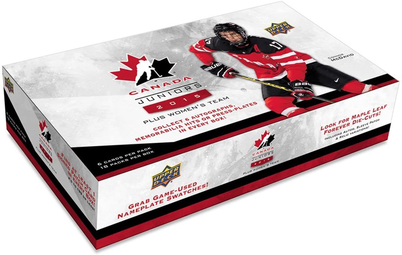 2015-16 Upper Deck Team Canada World Juniors Hockey Hobby Box