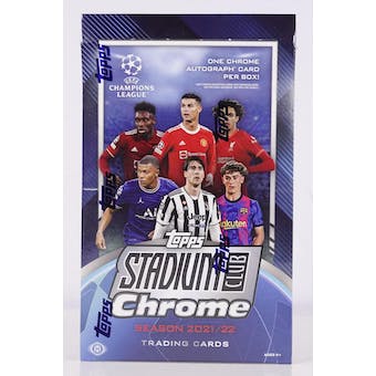 2021-22 Topps Stadium Club UEFA Champion's League Soccer Hobby Box