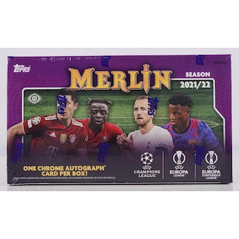 2022 Topps UEFA Champions League Merlin Chrome Hobby Box | Eastridge Sports Cards