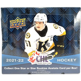 2021-22 Upper Deck CHL Hockey Hobby Box | Eastridge Sports Cards