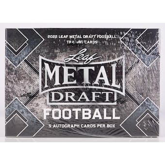 2022 Leaf Metal Draft Football Hobby Box | Eastridge Sports Cards