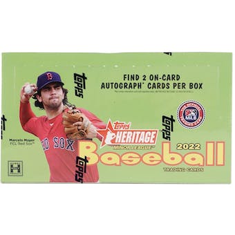 2022 Topps Heritage Minor League Baseball Hobby Box