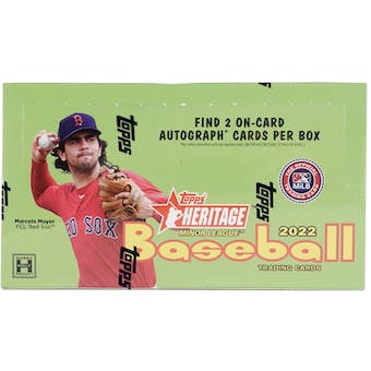 2022 Topps Heritage Minor League Baseball Hobby Box | Eastridge Sports Cards