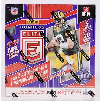 2022 Panini Donruss Elite Football Hobby Box