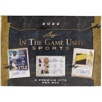 2022 Leaf In The Game Used Sports Hobby Box | Eastridge Sports Cards