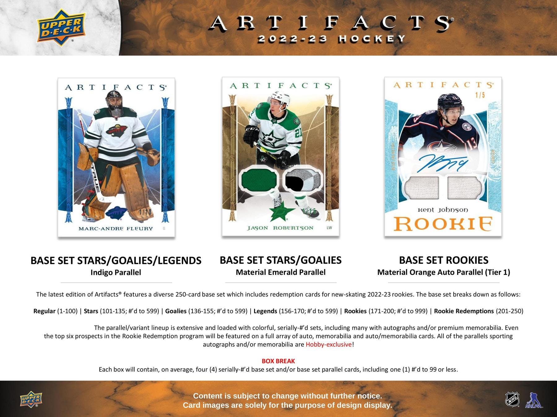 2022-23 Upper Deck Artifacts Hockey Hobby Pack | Eastridge Sports Cards