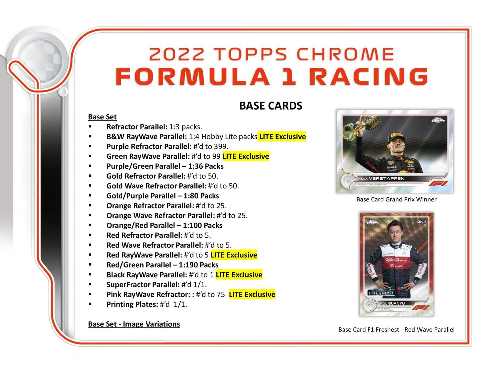 2022 Topps Chrome Formula 1 Hobby Lite Pack
