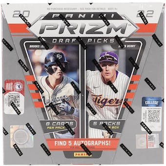 2022 Panini Prizm Draft Baseball Hobby Box | Eastridge Sports Cards
