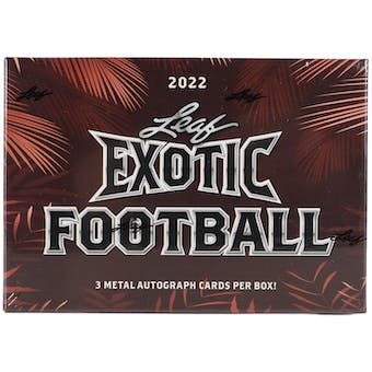2022 Leaf Exotic Football Hobby Box | Eastridge Sports Cards