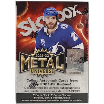 2021-22 Upper Deck Skybox Metal Universe Hockey Blaster Box