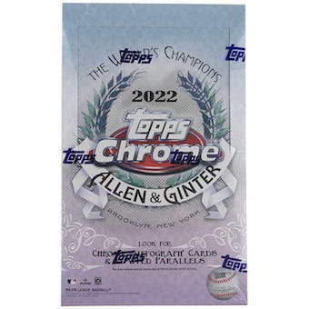 2022 Topps Allen & Ginter Chrome Baseball Hobby Box | Eastridge Sports Cards