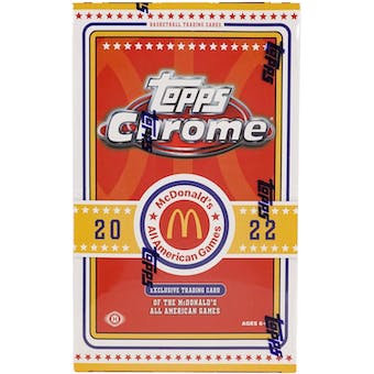 2022 Topps McDonald's All American Chrome Basketball Hobby Box | Eastridge Sports Cards